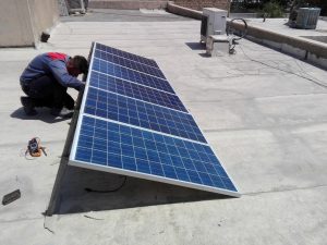 نمونه کار برق خورشیدی